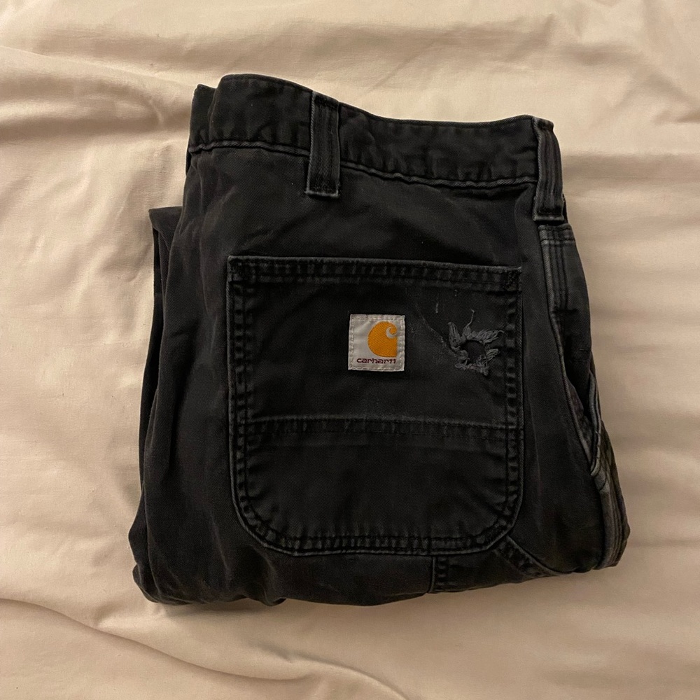 Carhartt black relaxed fit pants